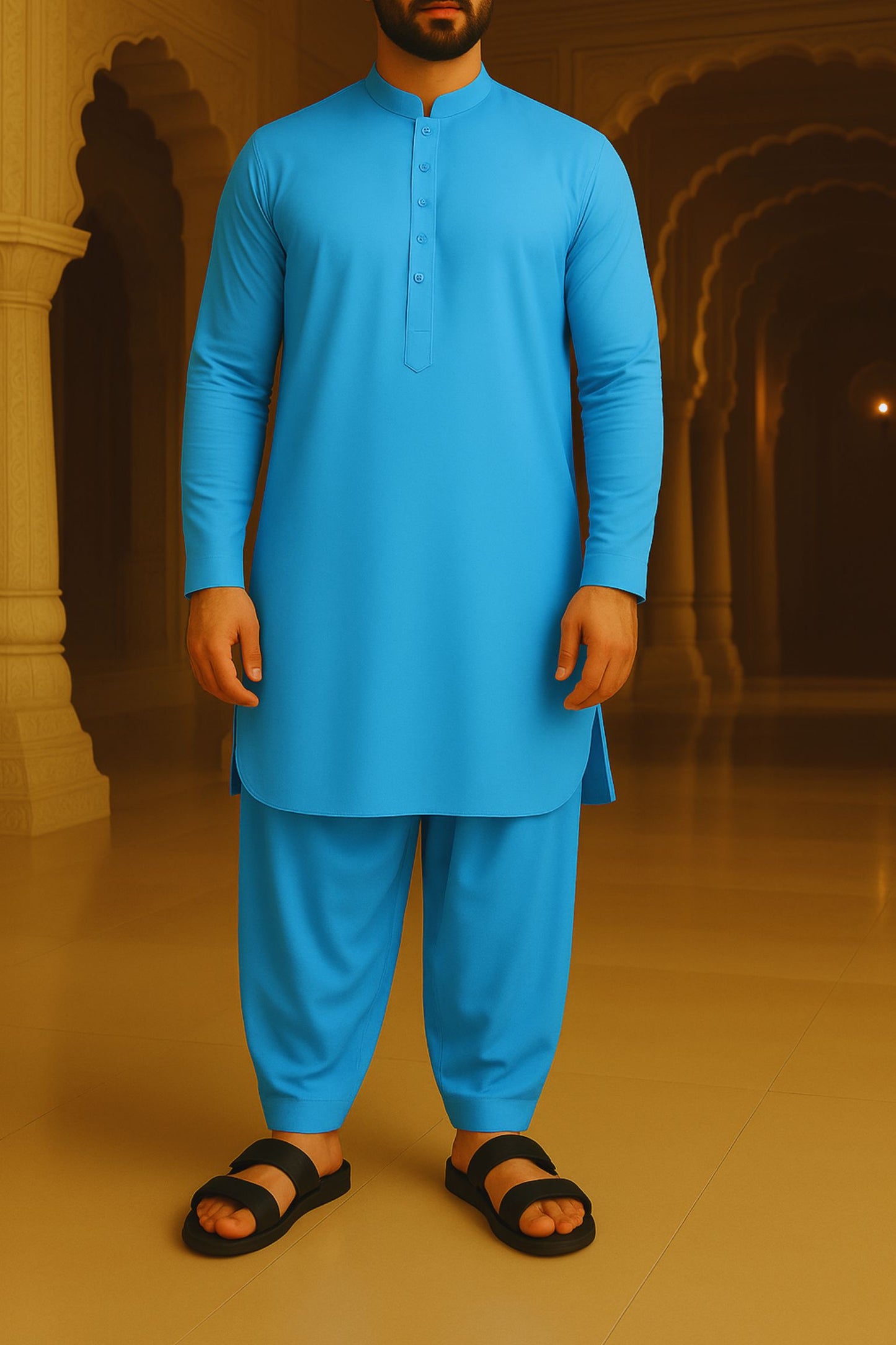 LuxeWear Elite Wash & Wear Suit Collection – Rich Blue