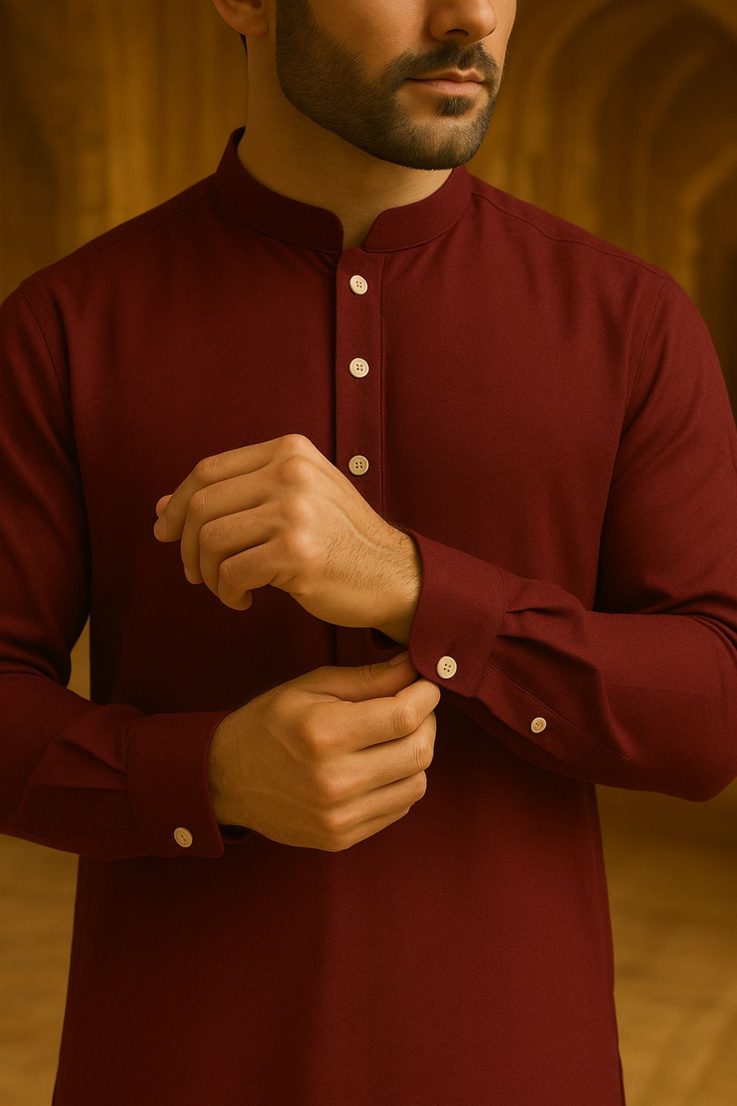LuxeWear Elite Wash & Wear Suit Collection – Claret