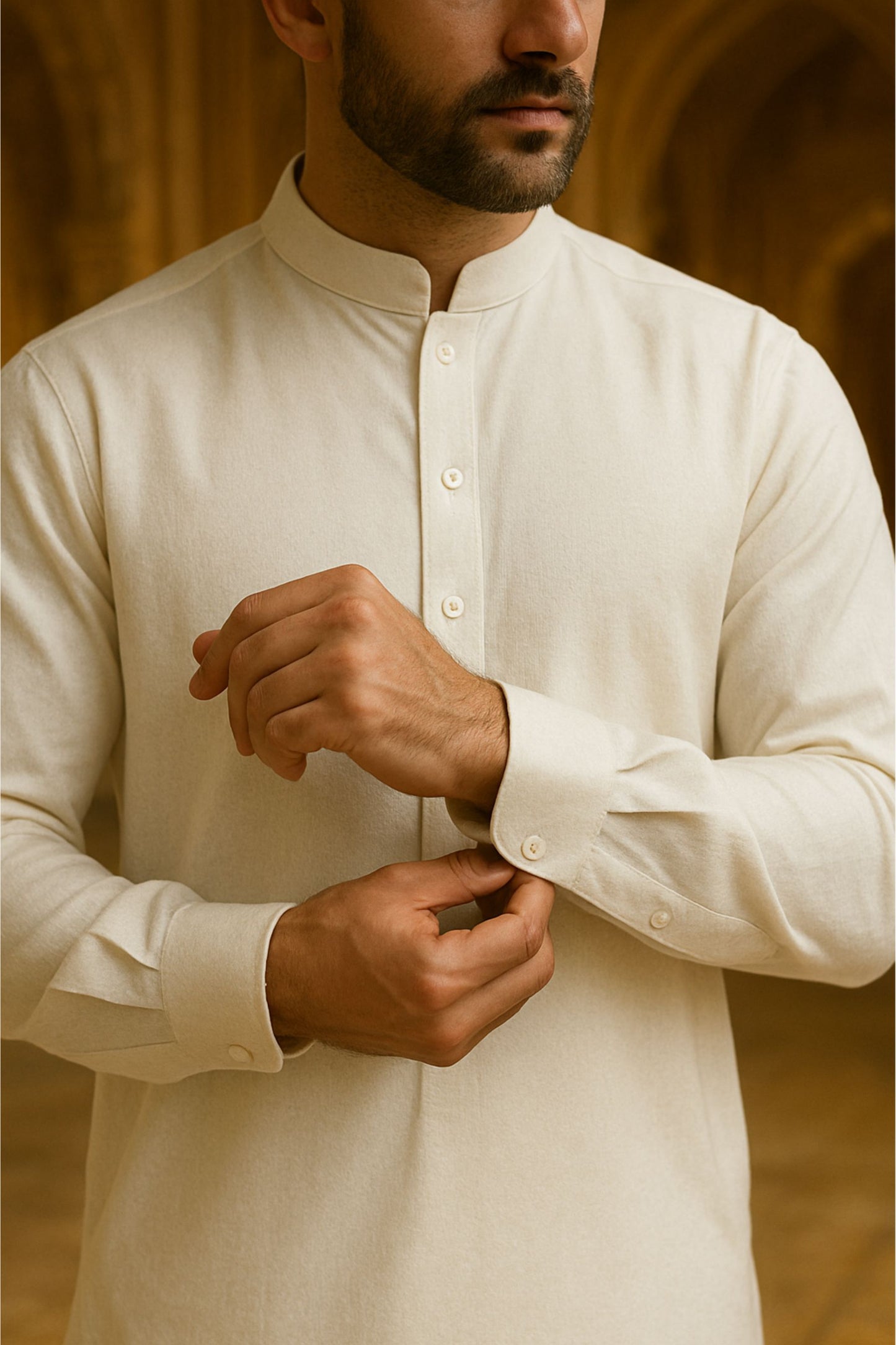 LuxeWear Elite Wash & Wear Suit Collection – Soft White