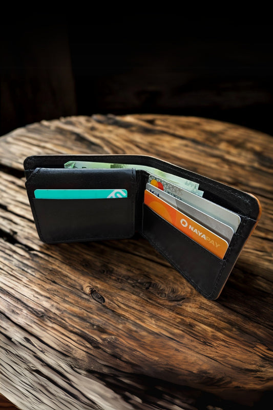 Premium Bifold Multi Cardholder Cow Leather Wallet