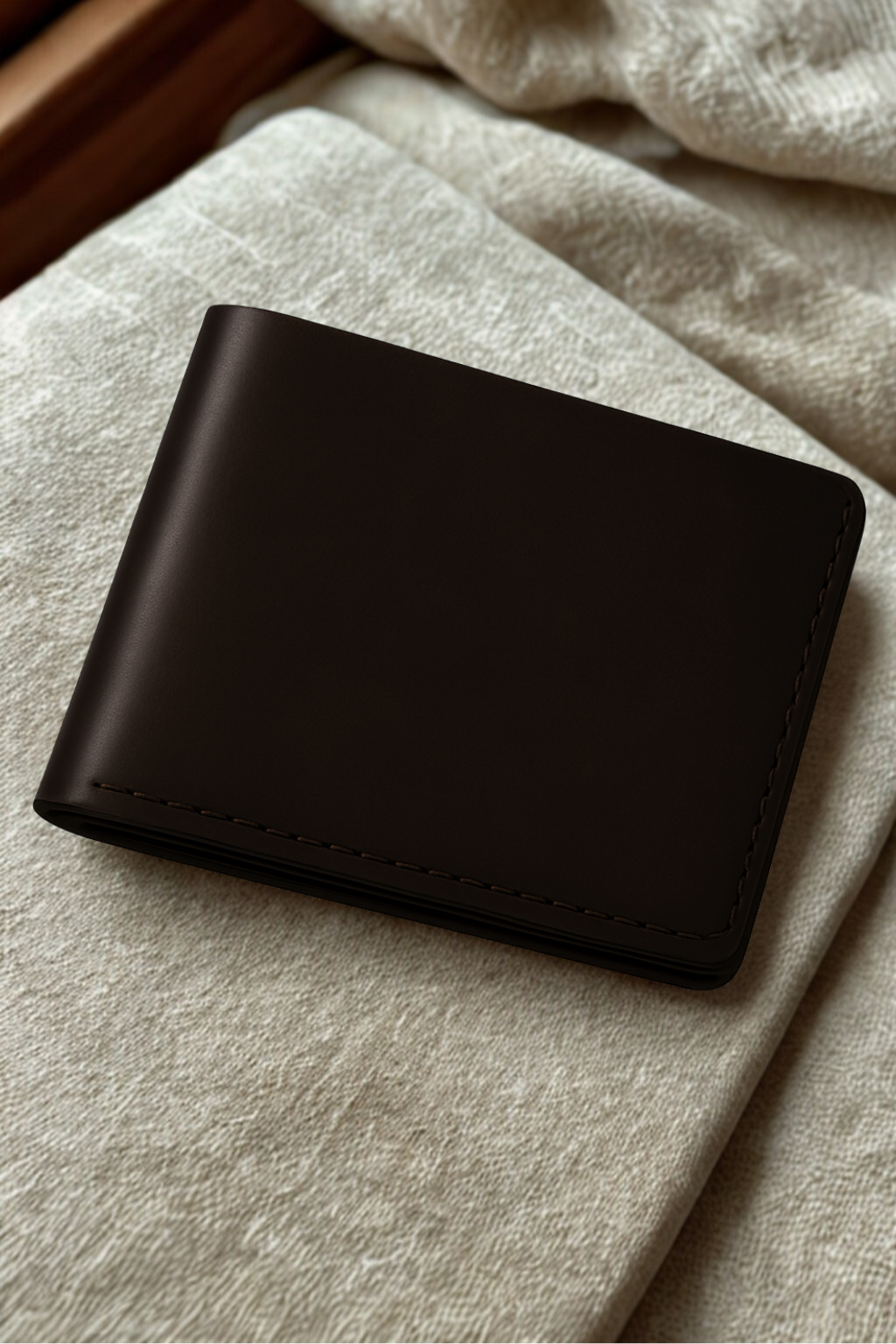 Oxblood Bifold Wallet 100% Full-Grain Genuine Leather