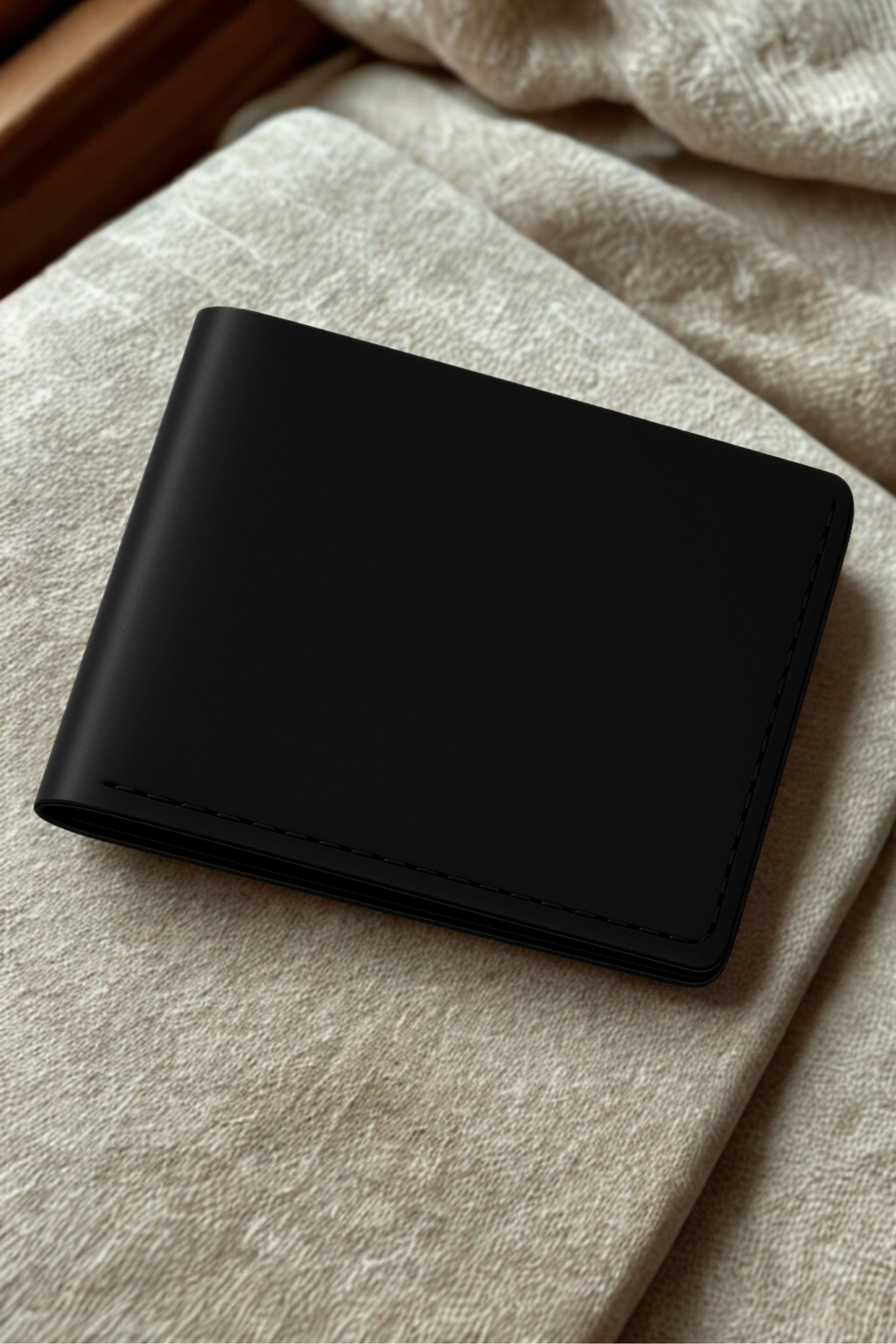 Oxblood Bifold Wallet 100% Full-Grain Genuine Leather