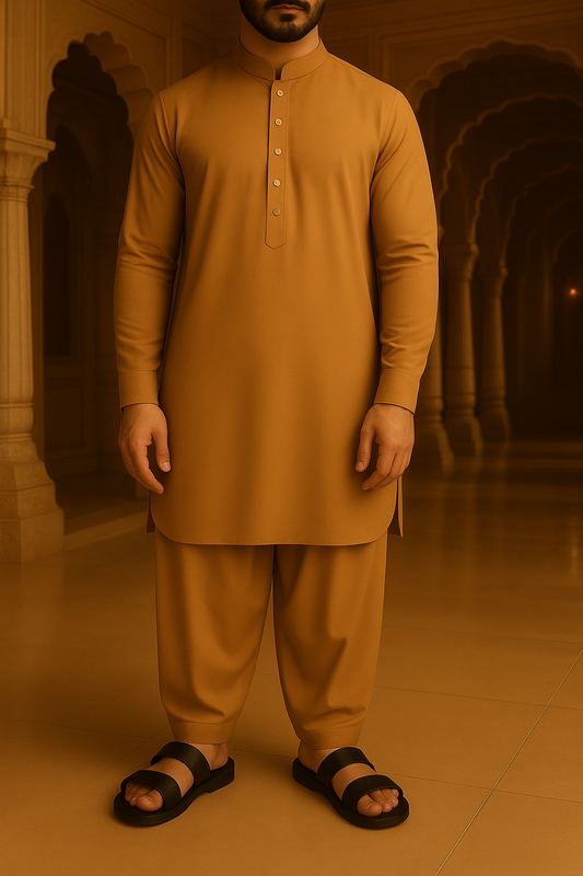 LuxeWear Elite Wash & Wear Suit Collection – Camel